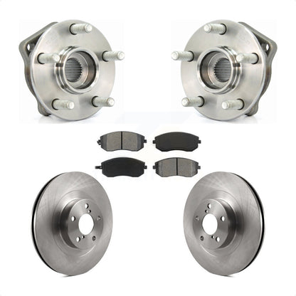 Hub Bearing Assembly Brake Rotor & Pads Front Kit For 2005 Subaru Outback Legacy