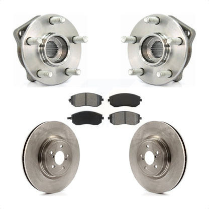 Hub Bearing Assembly Disc Brake Rotors And Pads Front Kit For Subaru Legacy