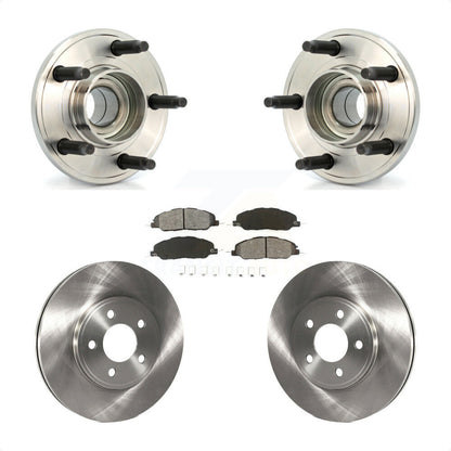 Hub Bearing Brake Rotor Pads Front Kit For Ford Mustang Bullitt with 4-Wheel ABS