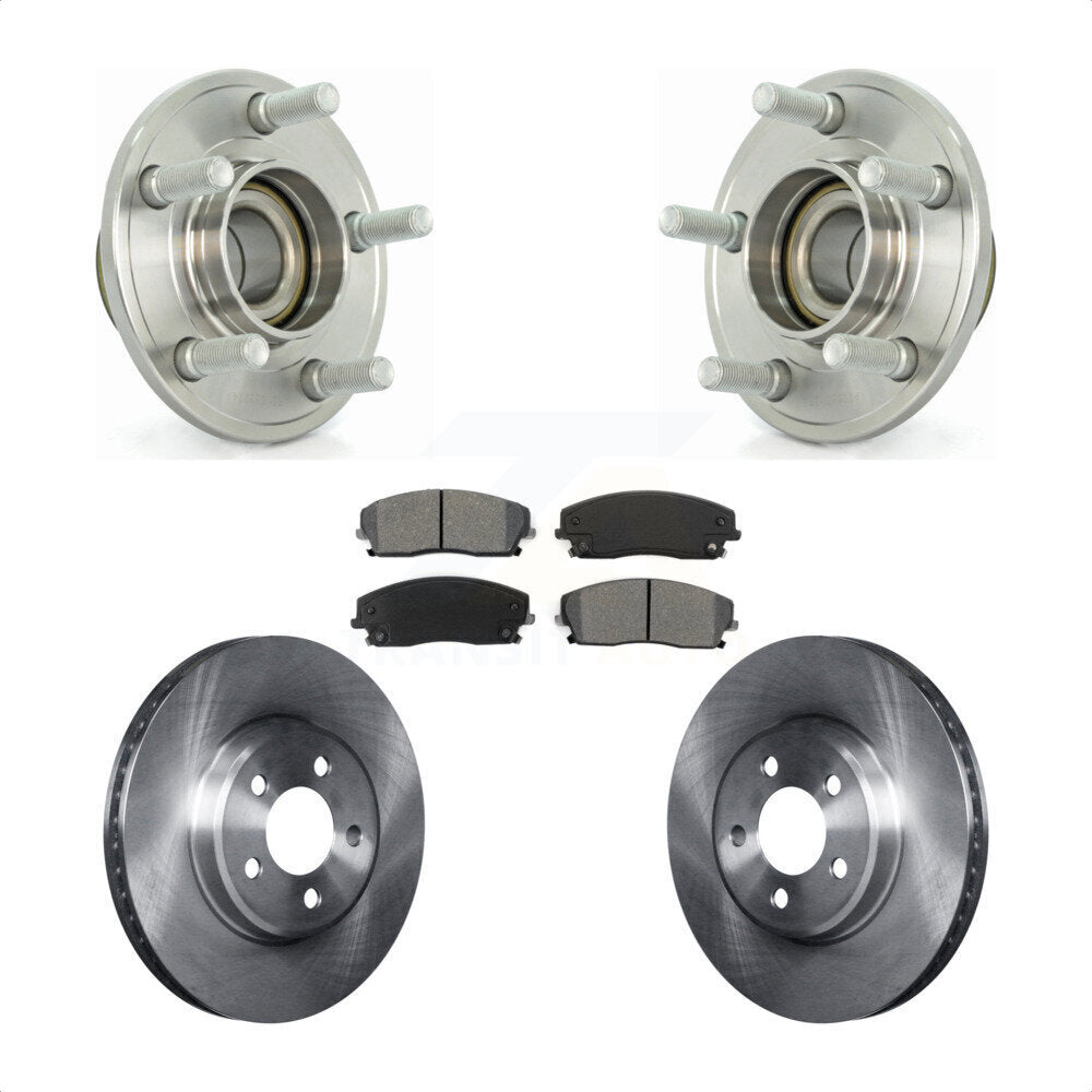 Hub Bearing Brake Rotor Pads Front Kit For Dodge Chrysler 300 Charger Challenger