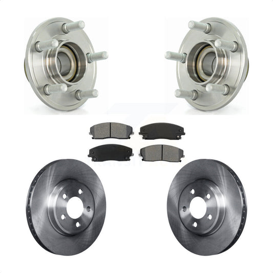 Hub Bearing Brake Rotor Pads Front Kit For Dodge Chrysler 300 Charger Challenger