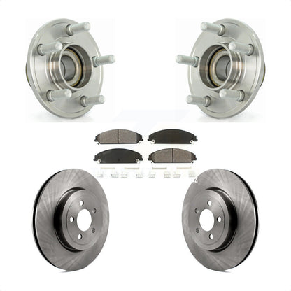 Hub Bearing Brake Rotor Pads Front Kit For Dodge Chrysler 300 Charger Challenger