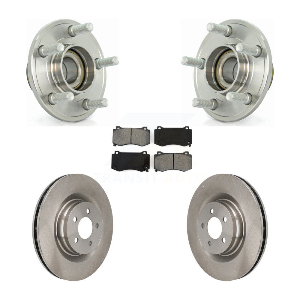 Hub Bearing Brake Rotor Pads Front Kit For Dodge Chrysler 300 Charger Challenger