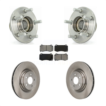 Hub Bearing Brake Rotor Pads Front Kit For Dodge Chrysler 300 Charger Challenger