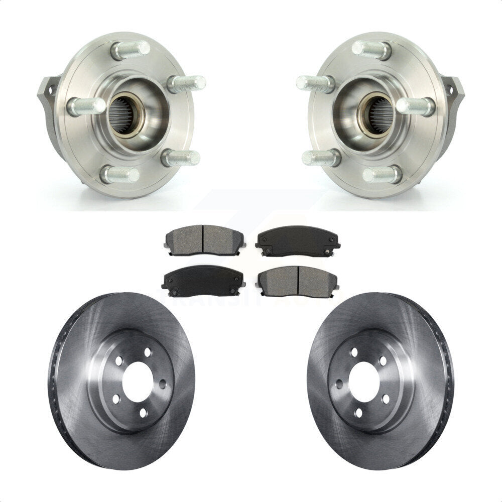 Hub Bearing Disc Brake Rotor Pad Front Kit For Dodge Charger Chrysler 300 Magnum