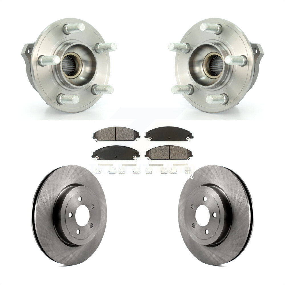 Hub Bearing Brake Rotor Pads Front Kit For Dodge Chrysler 300 Charger Challenger