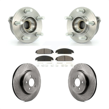 Hub Bearing Brake Rotor Pads Front Kit For Dodge Chrysler 300 Charger Challenger