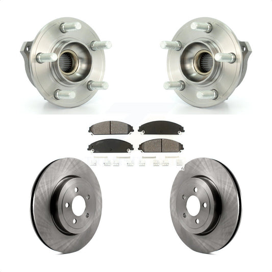 Hub Bearing Brake Rotor Pads Front Kit For Dodge Chrysler 300 Charger Challenger