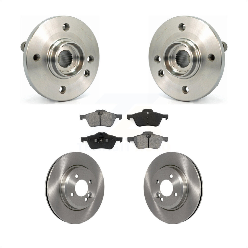 Hub Bearing Assembly Disc Brake Rotors And Pads Front Kit For Mini Cooper