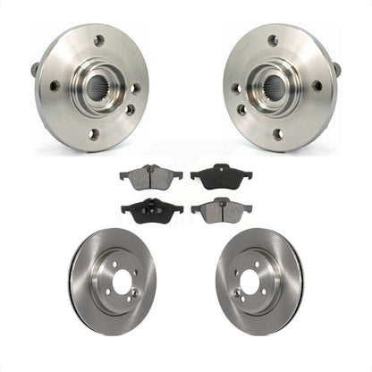 Hub Bearing Assembly Disc Brake Rotors And Pads Front Kit For Mini Cooper
