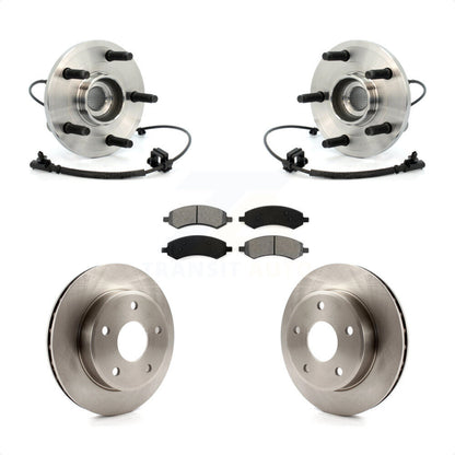 Hub Bearing Brake Rotor And Pad Front Kit For Dakota Dodge Ram Mitsubishi Raider