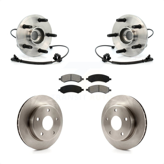 Hub Bearing Brake Rotor And Pad Front Kit For Dakota Dodge Ram Mitsubishi Raider