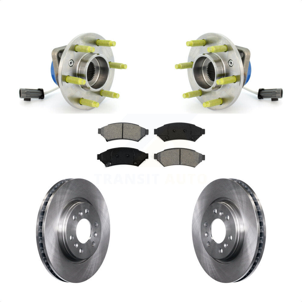 Hub Bearing Brake Rotor And Pad Front Kit For Pontiac Montana Chevrolet Uplander