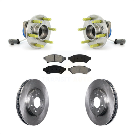 Hub Bearing Brake Rotor And Pad Front Kit For Pontiac Montana Chevrolet Uplander
