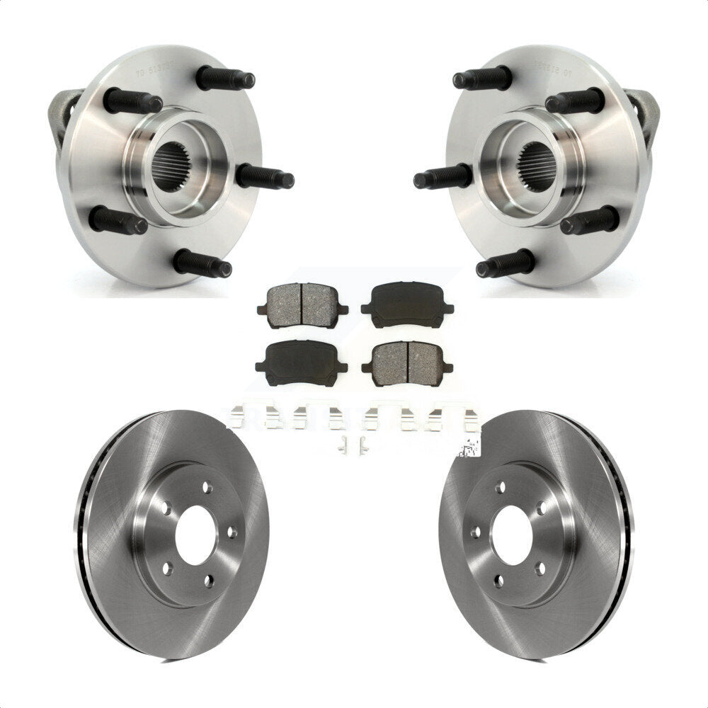 Hub Bearing Assembly Disc Brake Rotors And Pads Front Kit For Chevrolet HHR