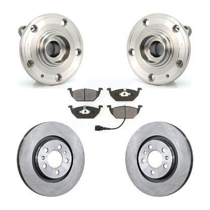 Hub Bearing Assembly Disc Brake Rotor & Pads Front Kit For Volkswagen Jetta City