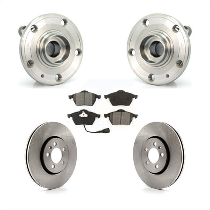 Hub Bearing Assembly Disc Brake Rotors And Pads Front Kit For Volkswagen Jetta