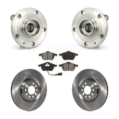 Hub Bearing Assembly Disc Brake Rotors And Pads Front Kit For Volkswagen Jetta