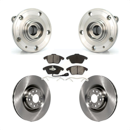 Hub Bearing Disc Brake Rotor Pad Front Kit For Volkswagen CC GTI Audi A3 Quattro