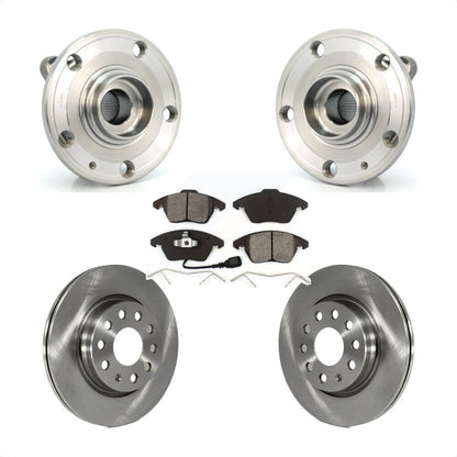 Hub Bearing Disc Brake Rotor & Pads Front Kit For Volkswagen GTI Audi A3 Quattro