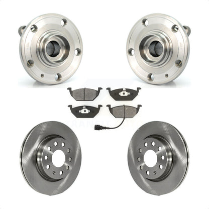 Hub Bearing Assembly Disc Brake Rotors And Pads Front Kit For Volkswagen Jetta