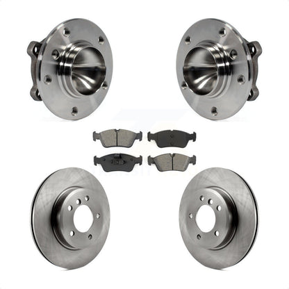 Hub Bearing Assembly Disc Brake Rotors And Pads Front Kit For 2006 BMW 325Ci