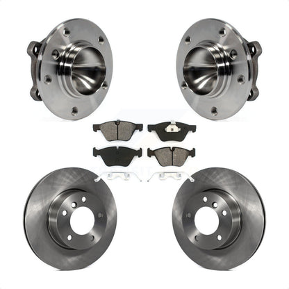 Hub Bearing Assembly Disc Brake Rotor Pads Front Kit For BMW 128i 328i 323i 325i