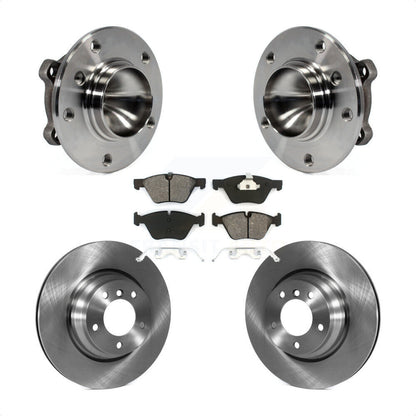 Hub Bearing Assembly Disc Brake Rotors And Pads Front Kit For 2006 BMW 330i