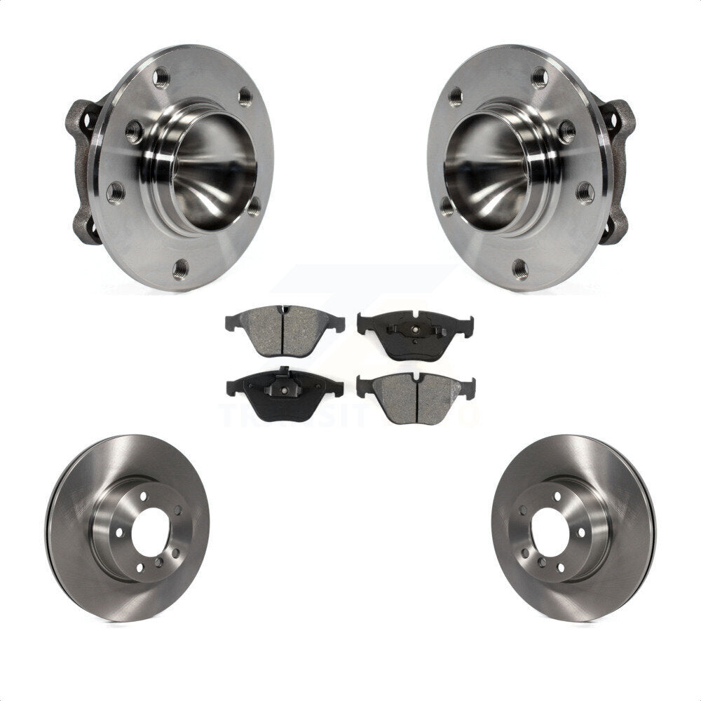 Hub Bearing Assembly Disc Brake Rotors And Pads Front Kit For BMW 323i 328i X1