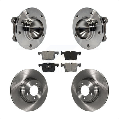 Hub Bearing Assembly Brake Rotor Pad Front Kit For 2012 BMW 328i Sedan with 3.0L