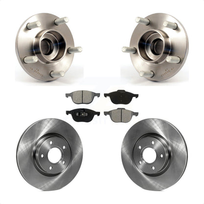 Hub Bearing Assembly Disc Brake Rotor & Pads Front Kit For Volvo S40 C30 V50 C70