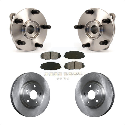 Hub Bearing Disc Brake Rotor & Pad Front Kit For Toyota RAV4 Scion Corolla iM tC
