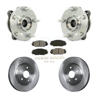 Hub Bearing Assembly Brake Rotor & Pads Front Kit For Toyota RAV4 Scion tC Mirai