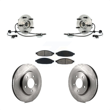Hub Bearing Assembly Brake Rotor & Pad Front Kit For 2007-2008 Chrysler Pacifica