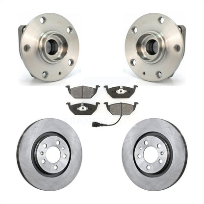 Hub Bearing Assembly Disc Brake Rotor And Pad Front Kit For Volkswagen Golf City