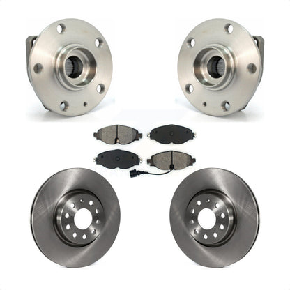 Hub Bearing Assembly Disc Brake Rotor Pad Front Kit For Volkswagen Golf Alltrack