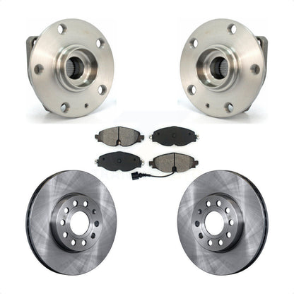 Hub Bearing Disc Brake Rotor Pad Front Kit For Volkswagen Golf SportWagen e-Golf