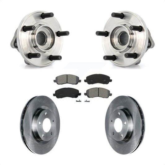 Hub Bearing Brake Rotor And Pad Front Kit For Chrysler 200 Dodge Avenger Sebring