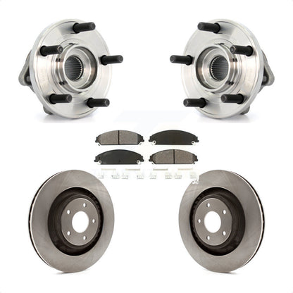Hub Bearing Brake Rotor And Pad Front Kit For Chrysler 200 Dodge Avenger Caliber