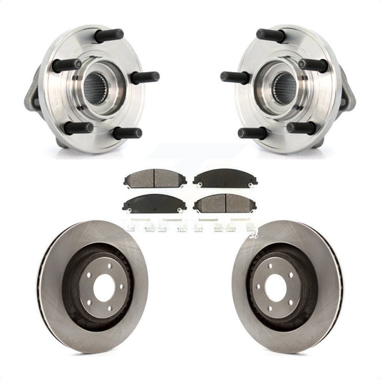 Hub Bearing Brake Rotor And Pad Front Kit For Chrysler 200 Dodge Avenger Caliber