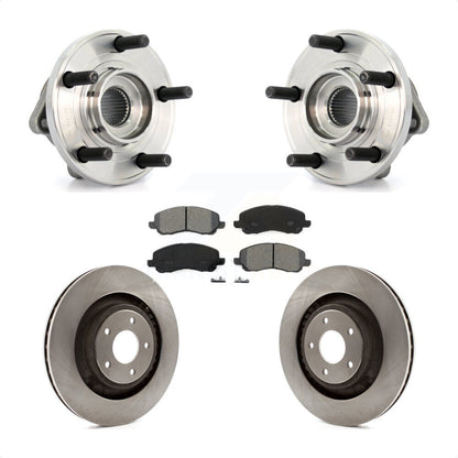 Hub Bearing Brake Rotor And Pad Front Kit For Chrysler 200 Dodge Caliber Avenger