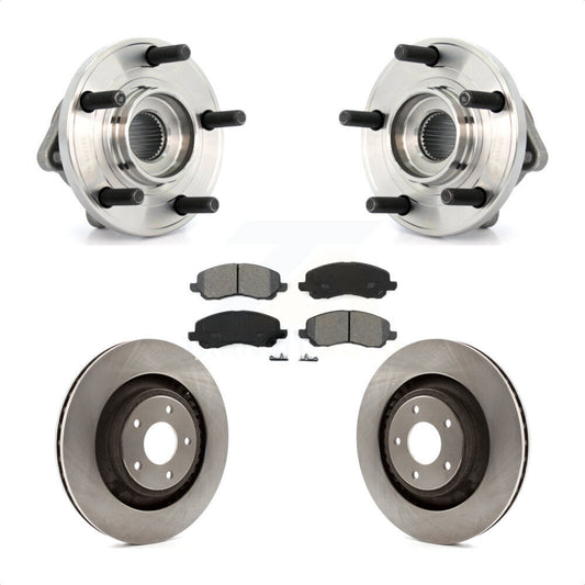 Hub Bearing Brake Rotor And Pad Front Kit For Chrysler 200 Dodge Caliber Avenger