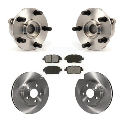 Hub Bearing Assembly Disc Brake Rotor & Pad Front Kit For 2004-2009 Toyota Prius
