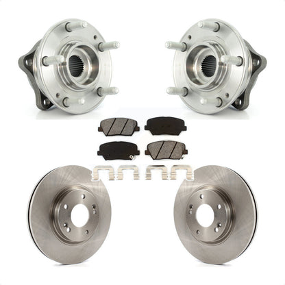 Hub Bearing Assembly Brake Rotor Pads Front Kit For Hyundai Santa Fe Kia Sorento