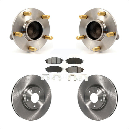 Hub Bearing Assembly Disc Brake Rotor Pad Front Kit For INFINITI G35 Nissan 350Z
