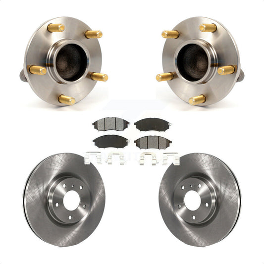 Hub Bearing Assembly Disc Brake Rotor Pad Front Kit For INFINITI G35 Nissan 350Z