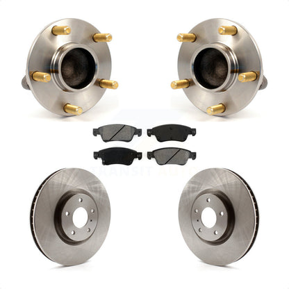 Hub Bearing Assembly Disc Brake Rotors And Pads Front Kit For INFINITI G35