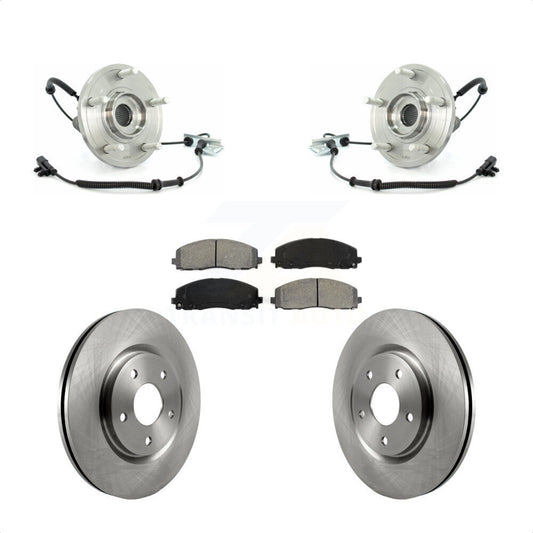 Hub Bearing Assembly Disc Brake Rotors And Pads Front Kit For Volkswagen Routan
