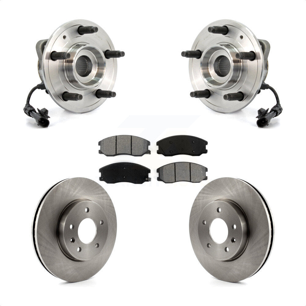 Hub Bearing Brake Rotor Pads Front Kit For Chevrolet Equinox Pontiac Torrent Vue