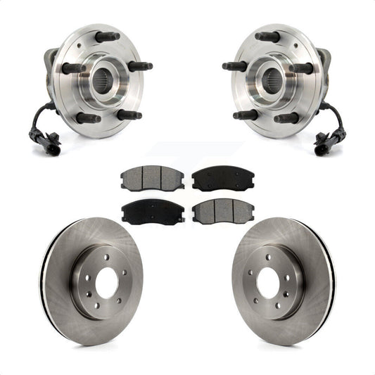 Hub Bearing Brake Rotor Pads Front Kit For Chevrolet Equinox Pontiac Torrent Vue